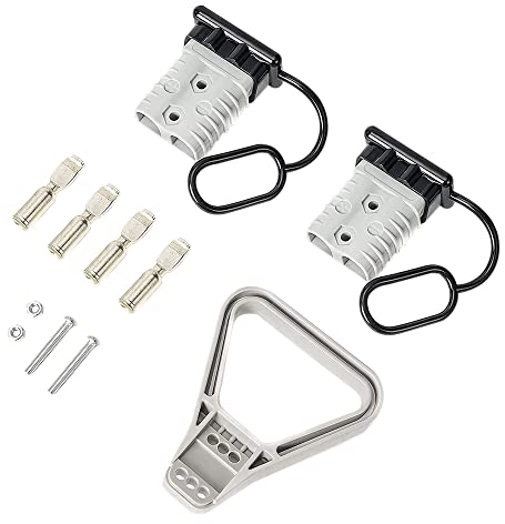 2 x 2/0 AWG 350 A Batterie-Anschlusskabel Schnellverbindungs-Set für Anderson-Stecker für Seilwinde Anhänger