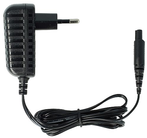 vhbw Netzteil kompatibel mit Remington XR1340G, XR1350, XR1370, XR1390, XR1400, XR1410, XR1430 Rasierer, Bartschneider, Haarschneidemaschine - 140 cm
