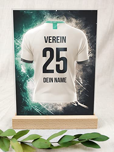 Gladbach Fanartikel Acryltafel - Personalisiertes Geschenk, Fußball, Fussball Geschenke Jungen, Fussball, Fanartikel, Fanartikel Kinder, Fan Geschenke, Gladbach Trikot für Gladbach-Fans