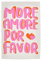 artboxONE Poster 30x20 cm Typografie Malou Studio-More Amore por Favore - Bild spruch farbenfroh herz