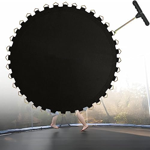LONONE Trampolin Ersatz Sprungtuch, Trampolin Sprungtuch ø 305 cm-427cm, Trampolin Ersatzteile Outdoor, Gartentrampolin Zubehör, 8 Times Sewed, Fabric PP Mesh, Weatherproof,366cm 72 Rings