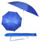 H HANSEL HOME Sombrilla de Playa, Inclinable, Tubo Acero,Varillas de Fibra de Vidrio, Protección Solar UPF+50,180cm, Azul, sin Soporte de Tornillo