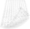 DOPROP Diamond Design Extra Long Anti Slip Bath Mat for Inside Shower Mat for Elderly with Drain Holes Powerful Suction Cups Premium Bathroom Accessories Safety Bathtub Mat Runners Rugs,Clear,88X40CM