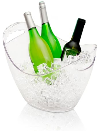 LoveMyBar - Cubitera capacidad 7 Litros Transparente 4 botellas.