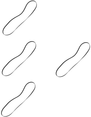 Gatuida 4stücke Rubber Flexible Phonograph Belt Für Schallplatten-Spieler Langlebiger Antriebsriemen Für Vinyl-Player Installieren Schwarz Umfang Für Und Reparaturen