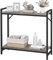 Livofloral Narrow Console Table, Small Entryway Table, Sofa Table with 2 Support Bar, Industrial Couch Table, Thin Side Table, Display Table for Living Room, Hallway, Bedroom, Foyer, Grey