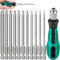 Torx Screwdriver Set, 100 mm T6-T40 Long Magnetic Torx Set, Long Screwdriver, Black Handle, Star Head Screw Set