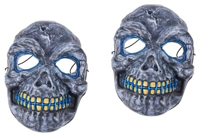 TOYANDONA 2St halloween masken halloweenmaske Standardmaske hallowen masks blaue masken ostermasken Partymaske terrifier mask Festivalmaske halloween gesichtsmaske realistic mask scheinen El