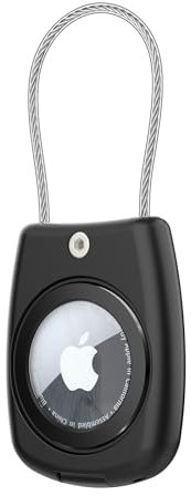 Aimtel Compatible with Apple AirTag Holder,IPX8 Waterproof for AirTag Secure Holder with Wire Cable Airtag Keychain Key Ring for Keys,Bags,Luggage,Pet Collars