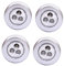 jojofuny Touch-Lampe 4 Stück 3 portable light emergency light touchlampe leuchte batteriebetrieben Autolampe Pat-Lampe Batteriebetriebenes Licht LED Saugkarte Nachtlicht Licht klopfen