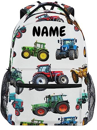 Wpamlrta Traktor-Kinder-Rucksack für Jungen und Mädchen, Tagesrucksack, Schultasche, Reisetasche, ab 3 Jahren, 23041209, One size