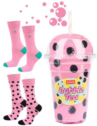 soxo Chaussettes Homme & Femme Coton - Coffret Bonbons Cadeau 35-45 | idée anniversaire drôle