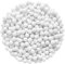 sourcing map 3 Packs Replacement Shower Head Bead 5-6mm Shower Filter Beads Replacement Mineral Stone Bead for Water Softener Filtration Shower Head, White