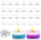 Tarros Vacíos para Velas Forma De Redonda 50Pcs Recipientes para Velas 38x18 mm con Mechas para Velas Tarros para Hacer Velas para Decoración De Bbodas Decoración De Mesa De Sala De Estar (39mm*21mm)