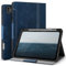 Antbox Custodia per iPad Pro da 11 pollici (M4) 2024, supporto per matita integrato, supporta completamente Pencil Pro/USB-C, funzione auto sleep/wake in pelle vegana (blu)