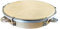 MACUMBA Tamburin mit Schellenkranz - Pandeiro Capoeira Tambourin handgefertigt mit Ziegenfell auf Eukalyptusrahmen - Percussion Musik Instrumente für Erwachsene & Jugendliche - Holz Trommel Schellen