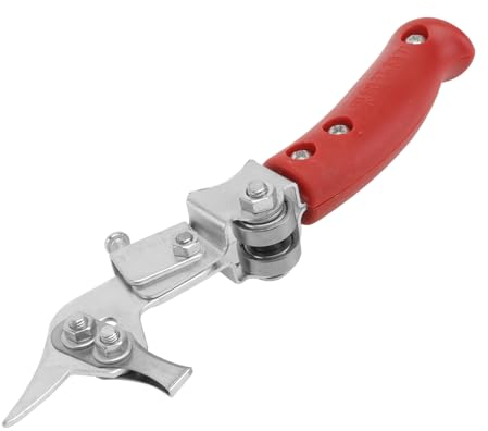 BCOATH Ringrindenschneider Für Obstbäume Garten Ringelschneider Verstellbar Mit Doppelscheiben Rolle Schnittwerkzeug Für Rinde Ohne Verformung Mit Sicherer Installation