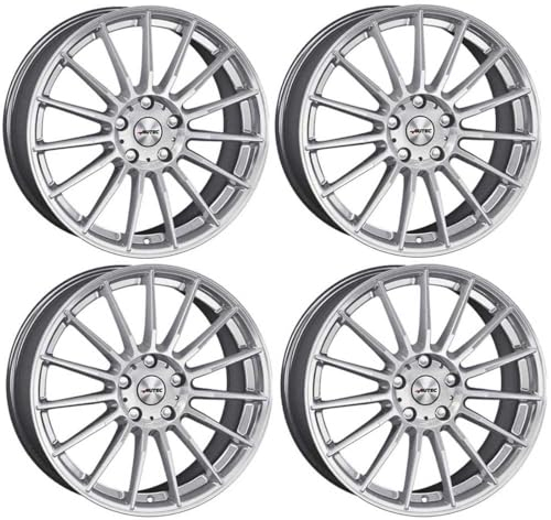 4x AUTEC Felgen Alufelgen LAMERA 8.0x18 ET30 5x112 Hyper Silber kompatibel mit Mercedes-Benz E C S SLK GLA A GLC CLC CLK GLK CLS CL B SLC