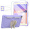 ACEMO Hülle für iPad 7./8./9. Generation 10,2 Zoll Schutzhülle für Kinder Mädchen, Cartoon Schmetterlingsständer Hülle mit Displayschutz, Schultergurt, Stifthalter Lila