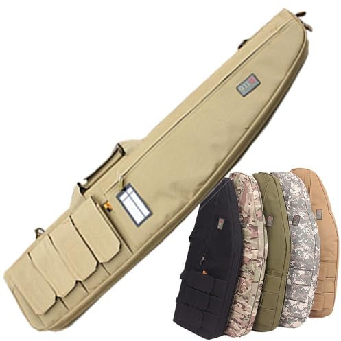 WSFZEG 70/85/100/120CM Taktische Gewehrtasche, Waffentasche Langwaffentasche Futteral Mit Aussentaschen Justierbarem Schultergurt Soft Air Rifle Gun Carry Case Für Langwaffen Gewehr Jagd