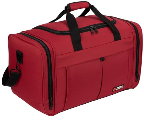 Sporttasche, Reisetasche und Fitnesstasche für Damen und Herren- Tainingstasche, Gym Bag (RED)