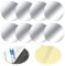 Wukong 8 Stück Metallplatte Metallplättchen 40mm Selbstklebend Silber, für Kfz Magnete Handyhalterung, Handy Metall Platte Selbstklebende Set Kompatibel mit Magnete Handy Halterung für Zubehör Handy
