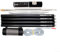 Zilimontt JPC-12 Multi-bande HF ondes courtes pour antenne GP 7MHz-50MHz 100W QRP pour radio amateur Ham Radio 8 bandes Antenne portable avec ancrage au sol et fouet télescopique