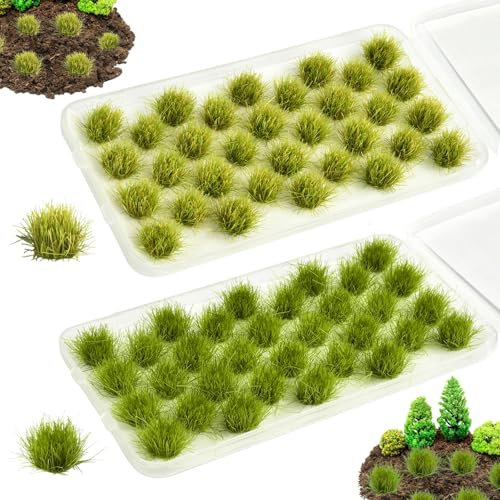 Celiodd Modellbau Gras Grasmatte Modellbau Grasmatten für Modellbau Rasen für DIY Eisenbahn Zug Landschaft Kunstrasen Miniatur Gras Deko Dekoration mit Verschiedenen Sandtischen(Frühling,Herbst 