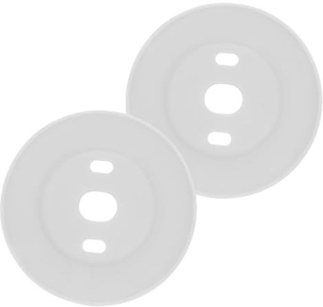 Angoily 2stücke Wandplatte Für Nest Thermostat Stilvolles Trim Kit Für Einfache Installation Und Pflege Kompatibel Mit Nest Thermostat Weiße Abdeckung