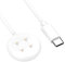 Charger for Google Pixel Watch 2/Pixel Watch 3 USB-C Magnetic Charging Dock with 3.3Ft/1M Charging Cable Cord Compatible with Fitbit Sense 2/Sense/Ace LTE/Versa 4/Versa 3, White