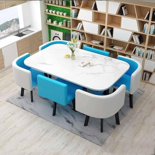 Sitzgruppe Rund Esstisch Set mit Stühlen Moderne Möbel für Küche Büro oder Wohnzimmer Kleine Konferenzraum Tische und Stühle