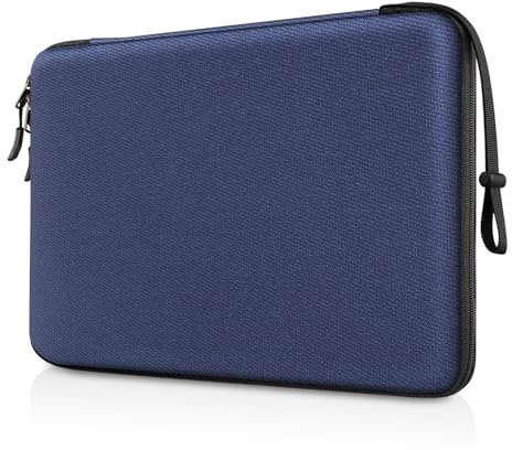 FINPAC Hard Laptop Sleeve Case for 15.3 inch MacBook Air M4 M3 M2 2025 2024, 16.2 inch MacBook Pro M4/M3/M2/M1 Pro/Max A2991 A2780 A2485 A2141, Waterproof Case for Surface Laptop/Book, Navy