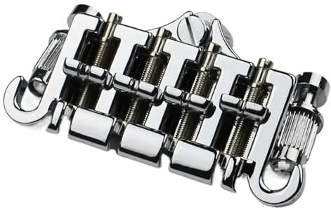 Chevalet De Guitare Cordier De Chevalet De Basse 3 Points Et 4 Cordes Chromé Pour Guitare GBS EP