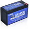 DCHOUSE Batterie Lithium LiFePO4 12V 6AH, Batterie Lithium à Cycle Profond Cycles, Batterie Rechargeable LiFePO4 12V avec BMS Intégré,pour Les Jouets d'enfants, Power Wheels, Camping, Fish Finder