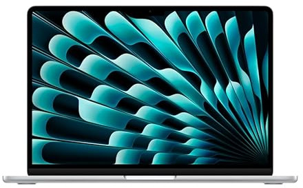 Apple MacBook Air 2024, M3 Chip mit 8-Core CPU und 10-Core GPU (13-Zoll, 8GB RAM, 256GB SSD-Speicher) (QWERTY Englisch) Silber (Generalüberholt)