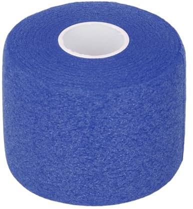 Purokise Badminton-Griff-Kissen-Wrap,Tennis-Schläger-Griff-Band-Rücken-Film 60mm Breite 20m Länge aus gezeichnetes Stoßdämpfer-Anti-Rutsch-Design für Badminton-Tennis Spieler (Navy Blue)