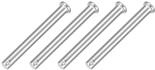QUARKZMAN 4Pz Perni A Forcella Monoforo M10 x 90mm Perni A Forcella | Acciaio Inossidabile 304, Riparazioni Meccaniche Attrezzature Industriali, Per Aggancio Rimorchio, Testa Piatta
