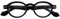 I NEED YOU Lesebrille Doktor / +3.00 Dioptrien / Schwarz