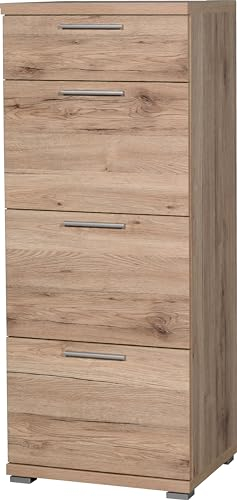 Germania 3203-177 Kommode GW-Top in Sanremo-Eiche-Nachbildung, 48 x 120 x 40 cm (BxHxT)
