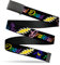 Buckle-Down Jungen Web Belt 1.5 Gürtel, Grateful Dead Script W/Bears & Skeletons Schwarz/Mehrfarbig, 4 cm Breit / 42 cm Hosen Größe