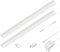 ledscom.de LED Unterbau-Leuchte SIRIS weiß matt mit Bewegungsmelder, flach, je 50cm, je 531lm, warm-weiß, 2er Set