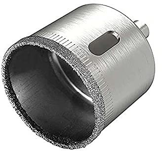 Broca de diamante de 50 mm, broca de núcleo hueco, sierra perforadora láser, adecuada para azulejos, cerámica, vidrio, porcelana, mármol, cocina, baño y ducha