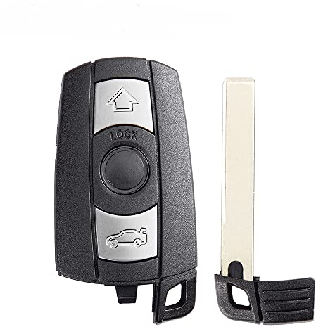 3-Tasten-Fernschlüssel Autoschlüssel Gehäuse Funkschlüssel Schale Smart Case für BMW 1 3 5 6 Serie E60 E70 E71 E72 E82 E87 E88 E89 E90 E91 E92 X5 X6 Autoschlüssel