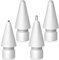 4 Stück Verbesserte Spitze Kompatibel mit Apple Pencil, Hochempfindliche Pencil Tips Verschleißfest Metall Spitzen Set für Apple Pencil Pro/ 2. Generation/ 1. Gen/USB C