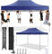 COBIZI Faltpavillon 3x4,5 Wasserdicht Stabil Winterfest ohne Seitenwand,Pop Up Pavillon Partyzelt,Sonnenschutz Gartenpavillon,Pavillon Faltbar mit Handtasche(3 mal 4,5m Dunkelblau)