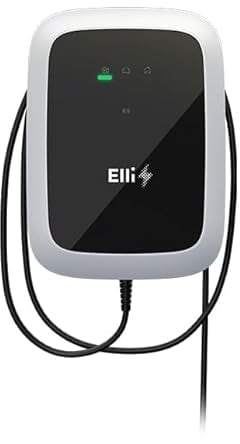 Elli Charger Pro 2045384 Wallbox | 11 kW |7,5 m Typ 2 Kabel | RFID | MID | LAN/WLAN/SIM | OCPP/EEBus | DC-Schutz | geignet für alle Typ 2 Elektro-/Hybrid-Autos