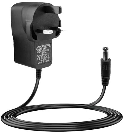SOWBUD 12V 1A Power Supply Adapter, 12V Battery Charger for CCTV Cameras Routers Monitors, 5.5x2.1mm & 5.5x2.5mm DC Plug AC Adapter 100-240V 50 60Hz