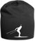 Spreadshirt Biathlon Biathlet Beim Langlauf Weiß Jersey-Beanie, One Size, Schwarz