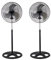 PACK DE 2 Ventiladores Industriales Elecsan 3 en 1 de 18 Pulgadas, Aspas de Aluminio, Ventilador de Pie, Suelo o Pared, 3 Velocidades, Oscilante, Altura Regulable, Bajo Consumo, Potente y Silencioso