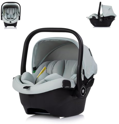 Chipolino Babyschale Pearl i-Size (40-85cm) Sonnendach 3-Punkt-Gurt Kopfstütze grün